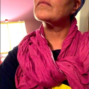 Dark pink scarf